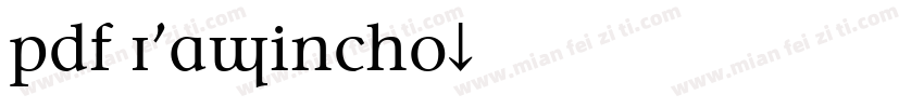 pdf IPAMincho字体转换